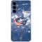 NHL Columbus Blue Jackets Frozen Galaxy A35 5G Clear Case